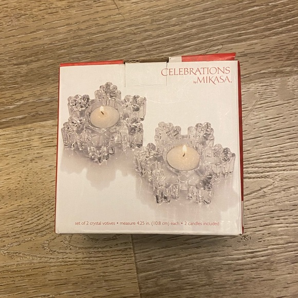 Mikasa Accents Mikasa Snowflake Tea Light Holders Poshmark